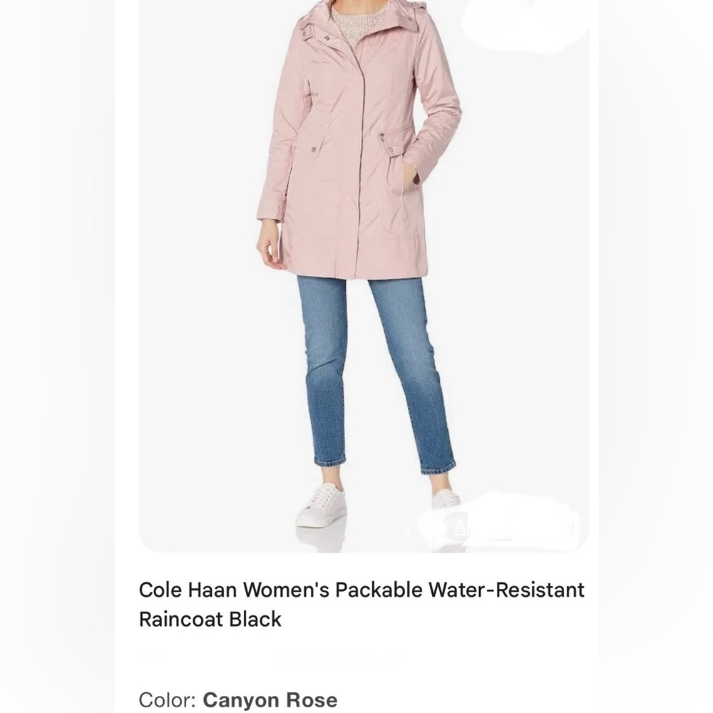 Cole Haan Pink Packable water resistant Jacket